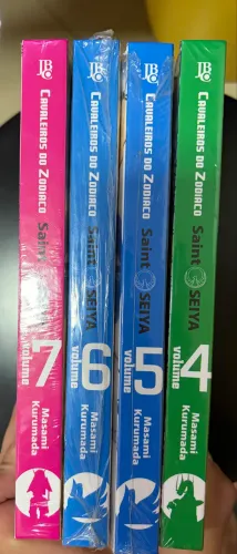 Mangá Cavaleiros do Zodíaco Kanzenban Volumes 4 a 7 lacrados