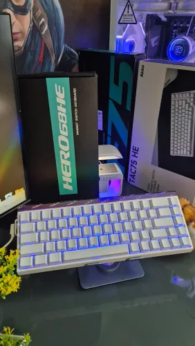 Teclado Magnético AULA Hero68 HE 8000hz 0.01mm NOVO