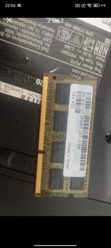 Memória ram ddr3 4gb smart de nootebook 
