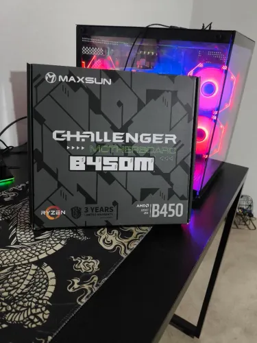 Kit Placa-Mãe Maxsun Challenger B450M + Ryzen 5 5500 