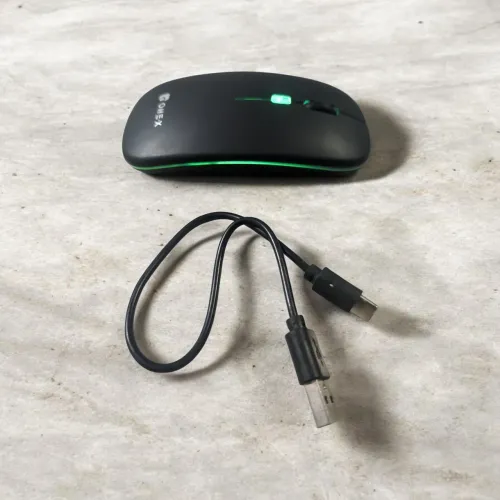 Mouse sem fio 2.4ghz recarregável <br>Ergometrica