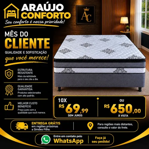 Cama de luxo casal 