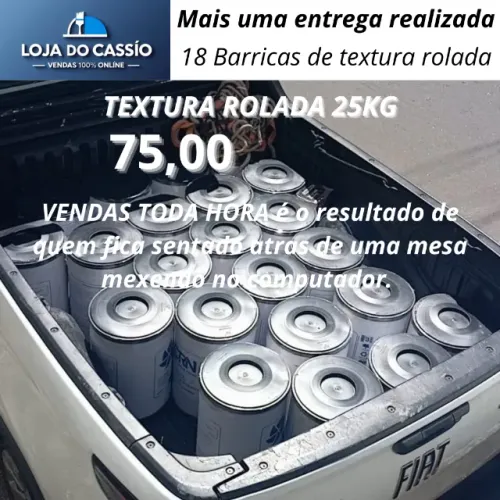Textura Rolada 25kg - BH e Região