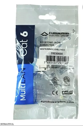50un Keystone 50un patch cod +2 cx de cabo de rede 305m cada caixa