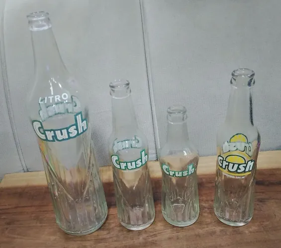 4 ANTIGAS GARRAFAS CRUSH