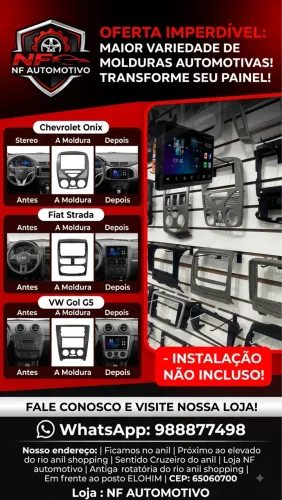 Molduras automotiva, vários carros