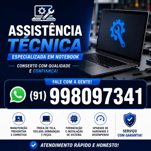 Técnico em Informática Manutenção de Notebook e pc a Domicilio