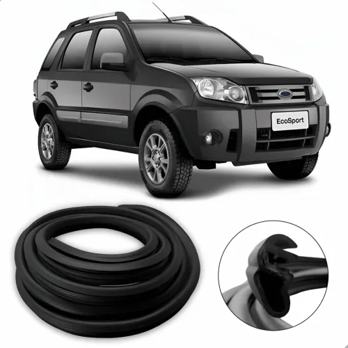 Borracha De Porta Ford Fiesta 02/14 Ecosport 03/12 Vedação