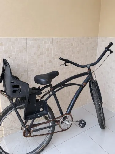 Bicicleta Caiçara Aro 26 com Cadeirinha Infantil