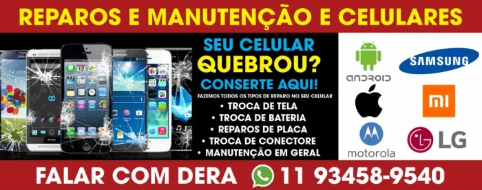 Reparos e manutenção em celular em geral