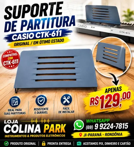 Suporte Partitura Teclado Casio CTK 611