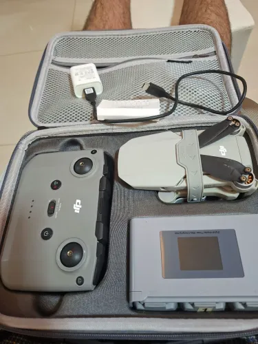?Drone DJI Mini 2 Impecável (4K) + Combo 3 Baterias (1 Zero Sem Voo) + Hub + 12 Hélices
