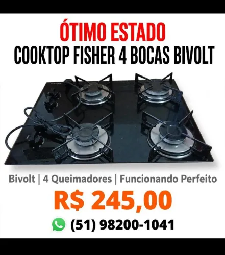 Fogão Cooktop ÓTIMO = R$ 170