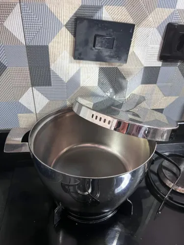 Caçarola Inox Forma Original Vintage - Nova Sem Uso - Fundo Triplo