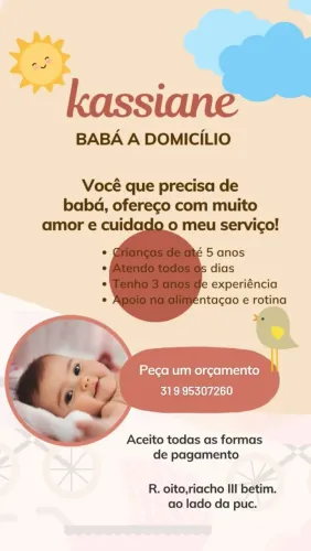 Trabalho como babá 