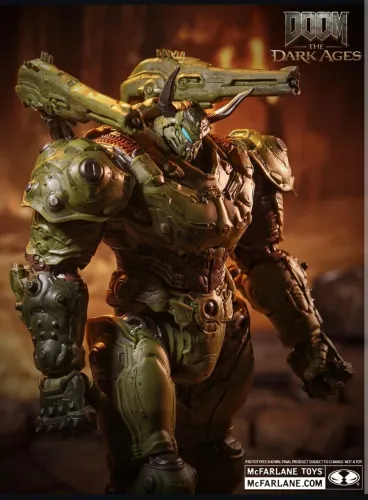 Doom Slayer Action Figure Atlan From Mcfarlane: The Dark Ages Doom