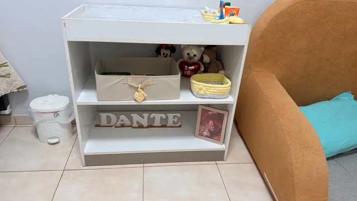 Trocador bebê MDF com colchão