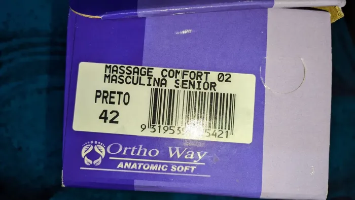 Sandália masculina ortopédica massageadora