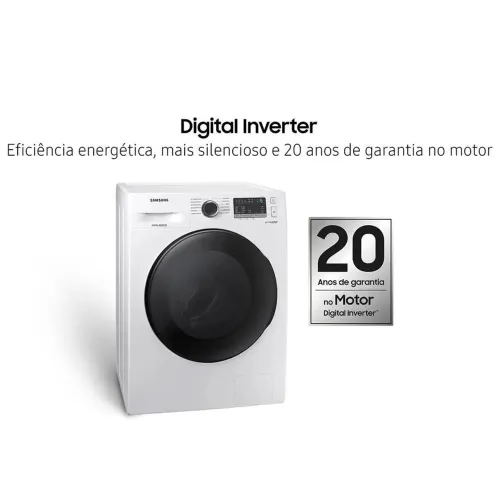 Lava e Seca Samsung 11kg Ecobubble WD11A Motor Inverter Branca 220V