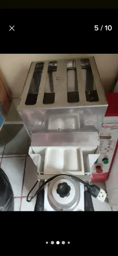 Maquina de salgado rimaq degust plus e masseira progas 10 ls