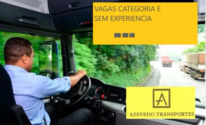 vaga carreteiro E com ou sem experiencia 