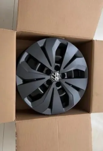 Jogo de rodas de ferro aro 16 + Calotas VW Nivus Sense 2026