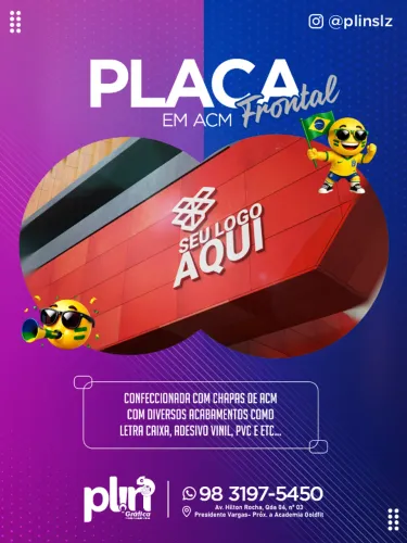 Placas em ACM