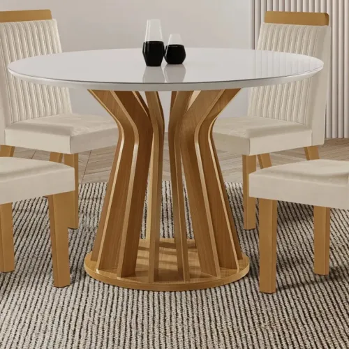 mesa ilhéus redonda 110x110 - FRETE GRATIS / ENTREGA HOJE!! 