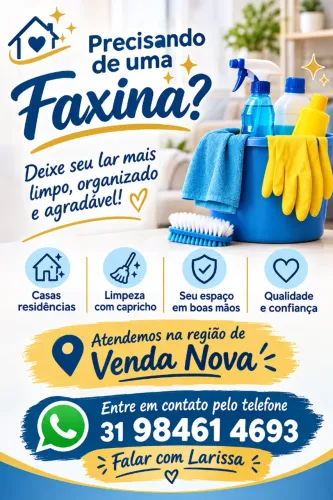 Manutenção de ambientes e /ou faxina pesada