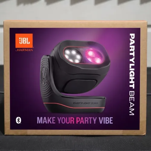 Luz para Festa Portátil JBL PartyLight Beam Preto - (Novo, Lacrado)