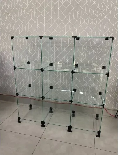 Balcão de vidro 9 partes