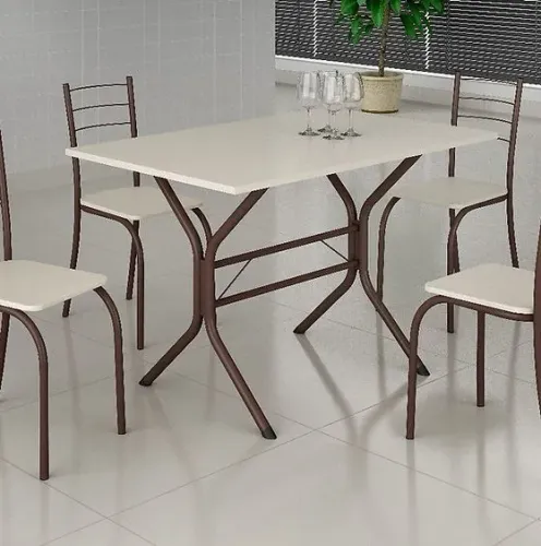 CONJ. MESA 98X58 4CAD RIO TEIXEIRA / pronta entrega <br><br>tampo de