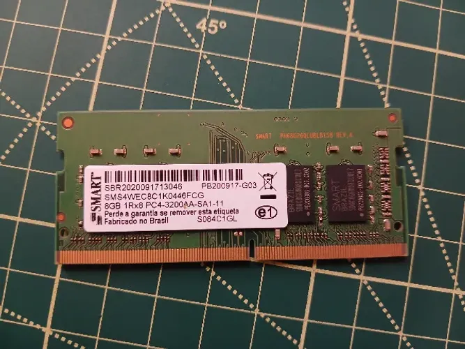 Memória RAM SODIMM 8GB 3200mhz Lenovo/Smart para mini PCs e notebooks