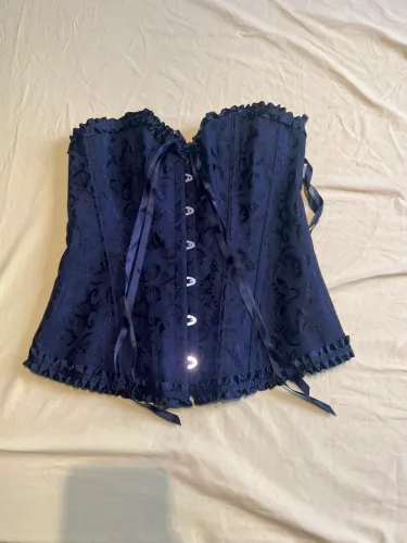 Corpete, Corset, Espartilho preto tamanho M