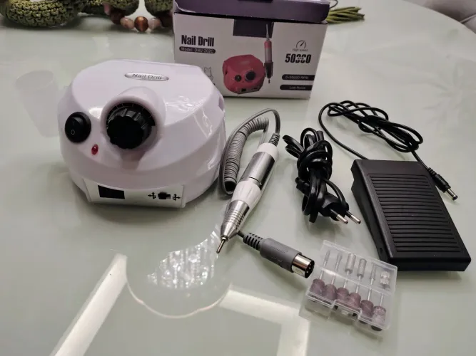 Lixadeira Motor 50.000rpm Nail Drill Profissional Unha Gel