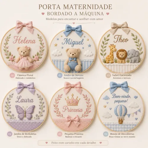 PORTA MATERNIDADE PERSONALIZADO