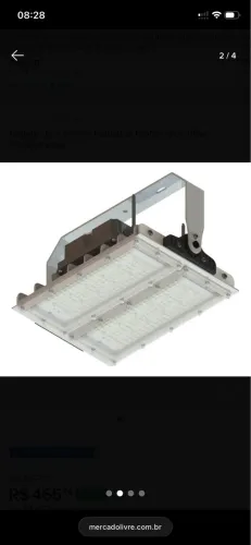 Luminária led 100w - vida útil 90.000 horas