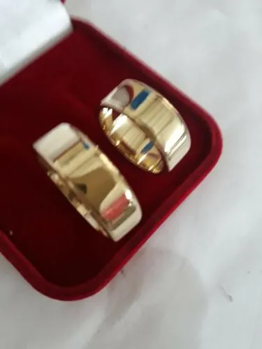 Par aliança moeda Antiga noivado ou casamento 