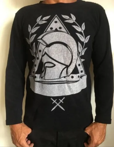 Buckle Masculino Spartano Preta coleção de inverno - 100% algodão