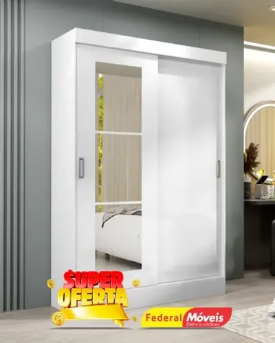 Guarda Roupa 2 Portas 2 Gavetas e Espelho Direto da Fabrica Fazemos Entrega