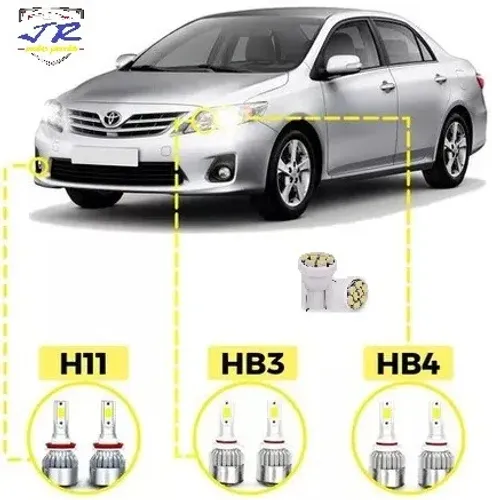 Kit Iluminação Alta Baixa Milha Meia Luz