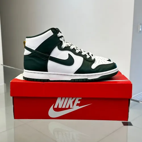 Tênis Nike Dunk High Noble Green Verde e Branco Original