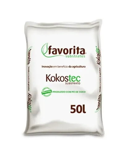 Substrato Inerte Para Cultivo Kokostec Pó De Coco Lavado Pronto para Uso 50L - LUPA / Favo