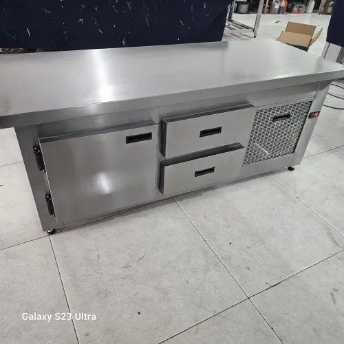 Refrigerador inox com gavetas, portas, fabricamos sob medida