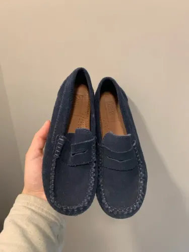 Sapato de camurça azul marinho - Zara