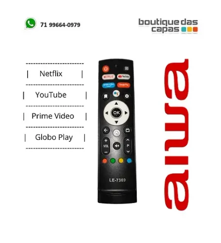 Controle universal para tv smart AIWA le-7369