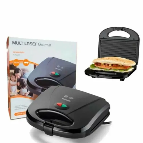 Sanduicheira Multilaser Gourmet 750W -NOVA R$99.00