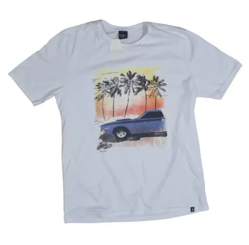 Camiseta Raffer Branca Nova com Etiqueta da Loja / G (Confecção Normal)