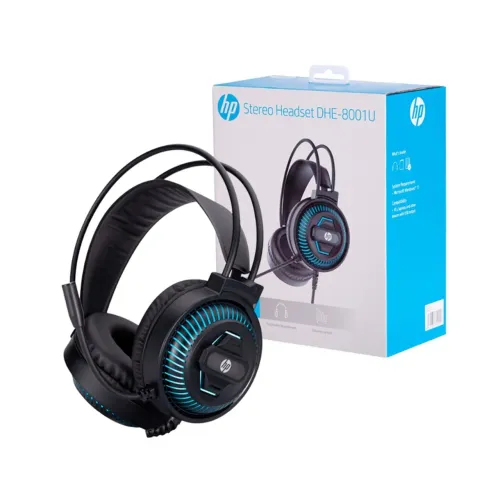 Headset Gamer USB HP DHE-8001U - Novo