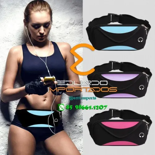 Pochete Esportiva Impermeável Porta Celular Fones